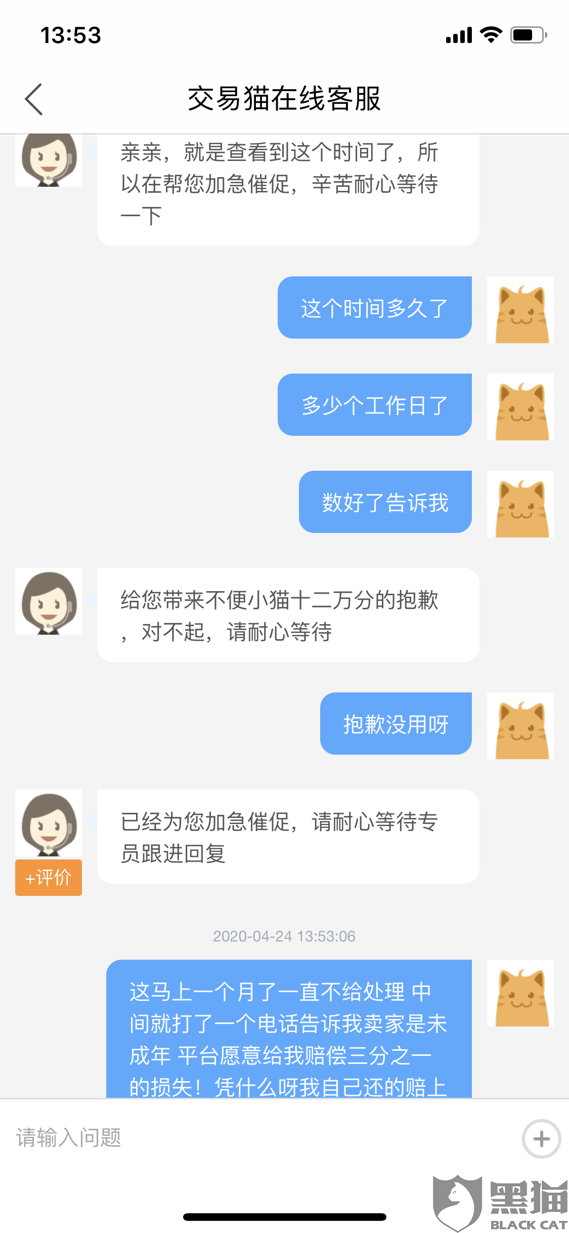 交易猫客服聊天记录(交易猫客服聊天记录图怎么做)