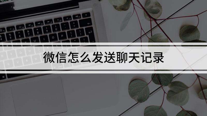 微信聊天记录视频转发给别人(微信聊天记录怎么用视频发给别人)