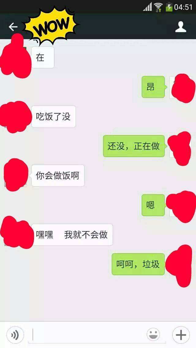 关于和对象的聊天记录初中的信息