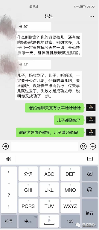 包含和妈妈说的那些话聊天记录的词条