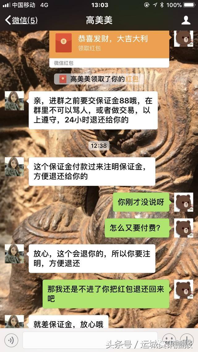 关于一女子与骗子的聊天记录的信息