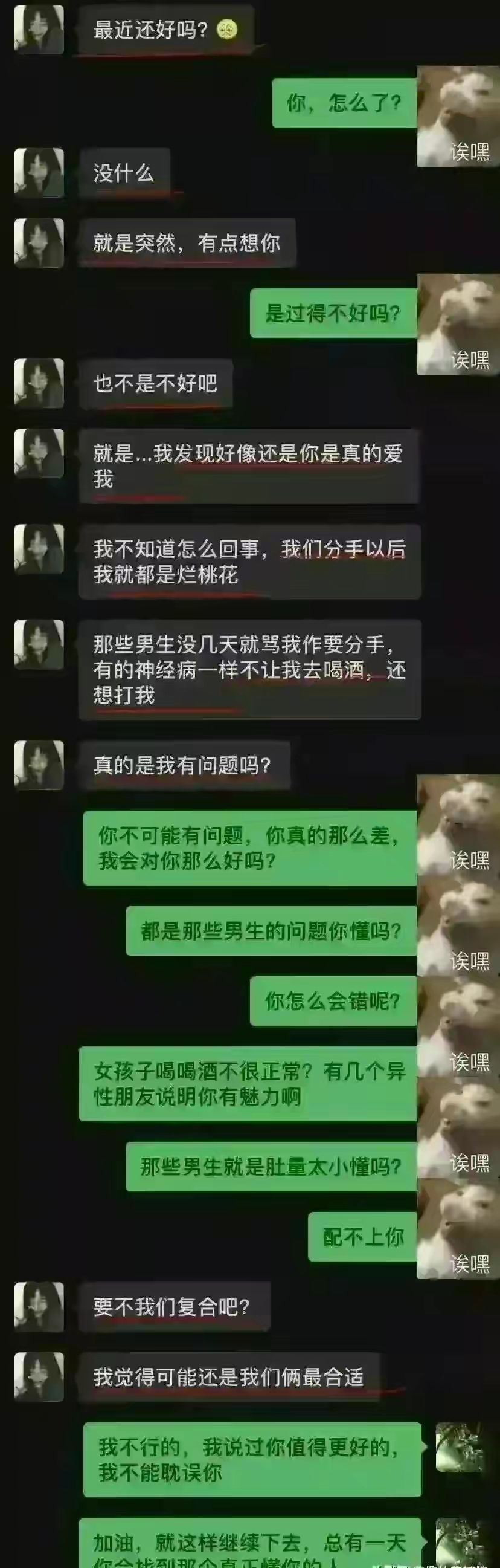 女朋友作死说分手聊天记录(男朋友跟女朋友的分手聊天记录)