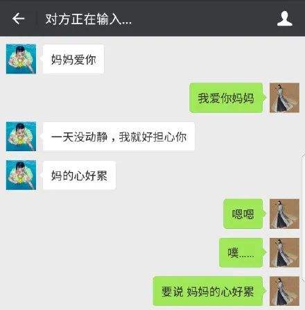 关于聊天记录亲情变质的信息