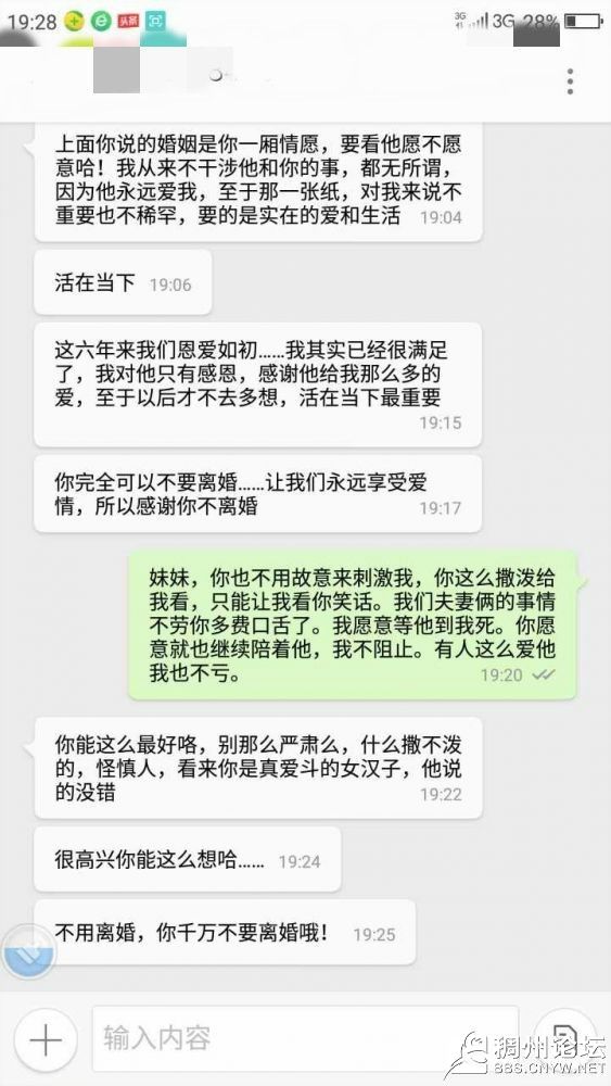 怼小三聊天记录(要不要看看他跟小三聊天记录)