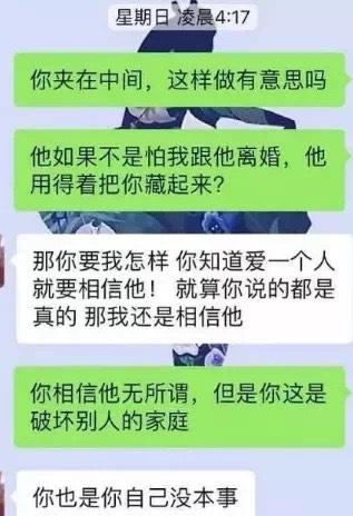 怼小三聊天记录(曝光小三聊天记录)