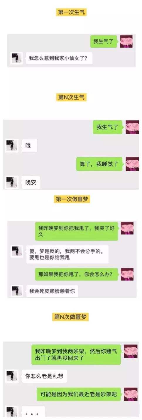 关于和女生恋爱时的聊天记录的信息