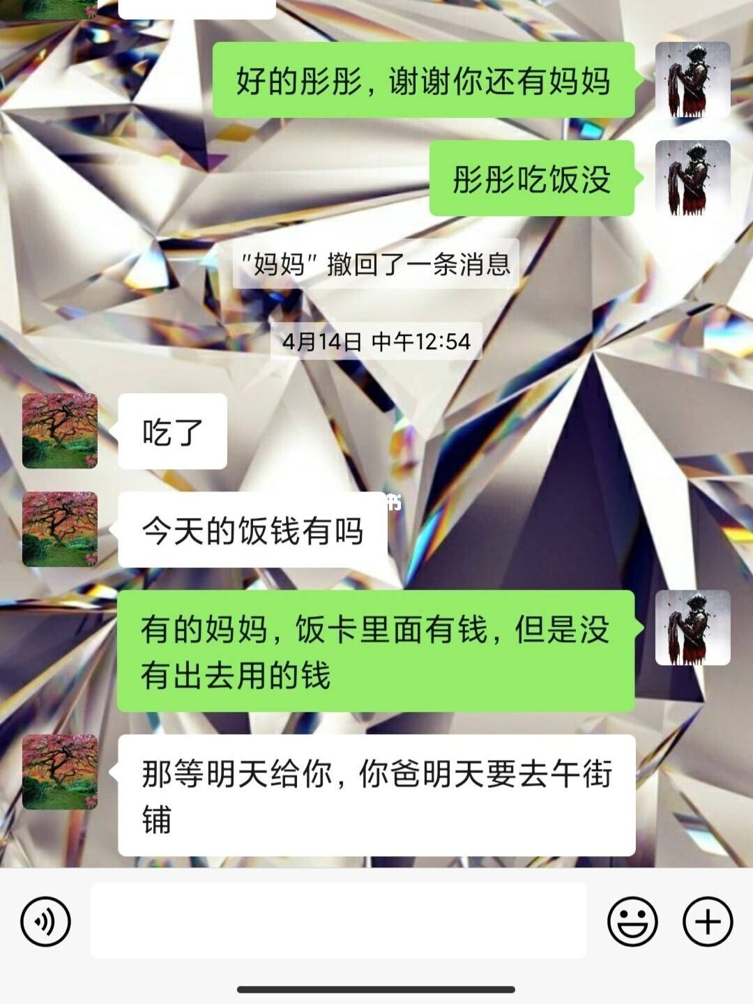 妈妈聊天记录视频(妈妈看我聊天记录怎么办)