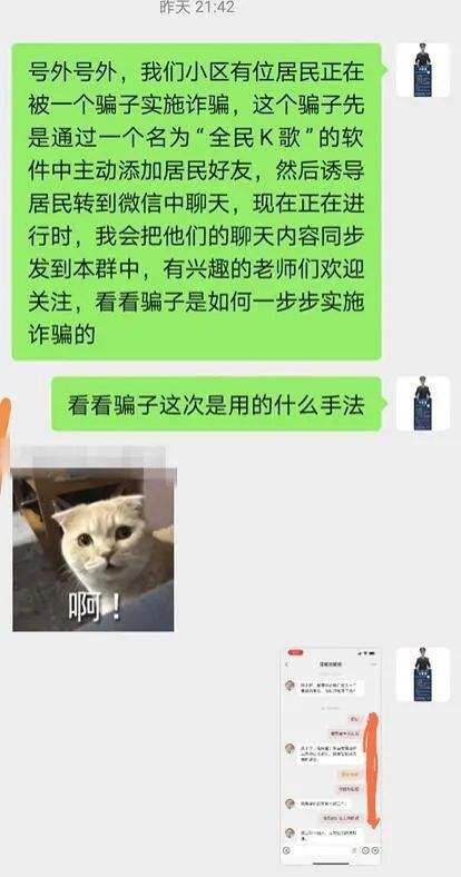 关于罗海丽小区群里聊天记录的信息