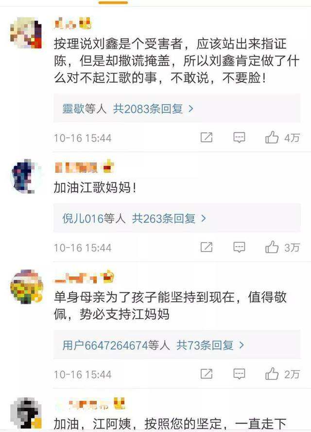 关于江歌妈妈和刘鑫母亲聊天记录的信息