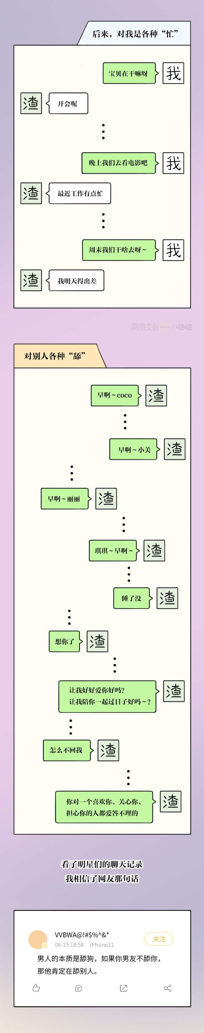 包含渣男的故事聊天记录的词条