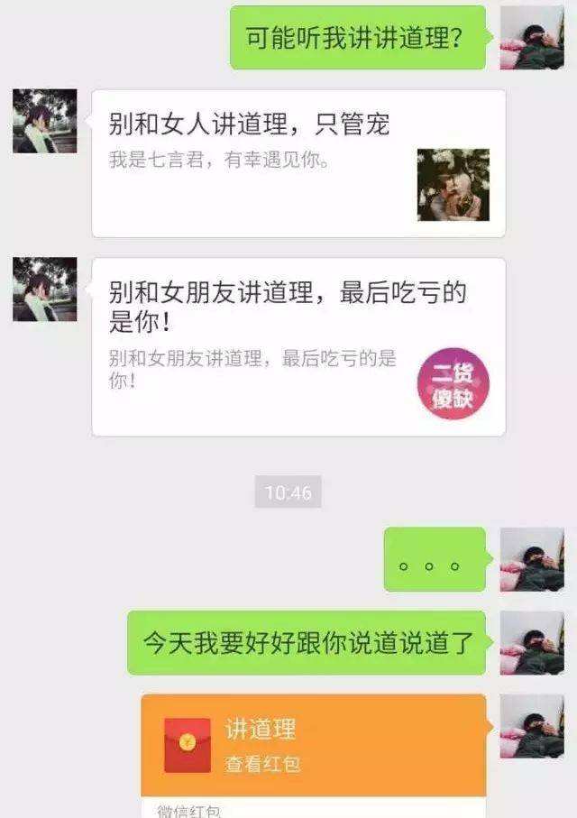 包含豪放少女聊天记录的词条