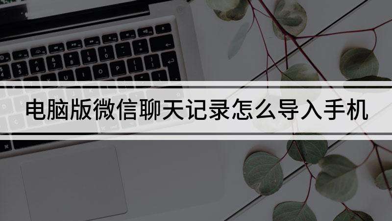 怎么把聊天记录导入到手机上(怎么把手机微信的聊天记录导出来)