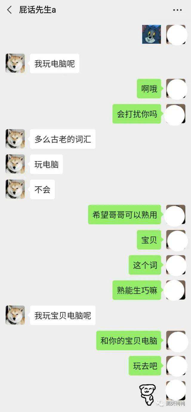 直男聊天记录搞笑(直男聊天记录搞笑文案)