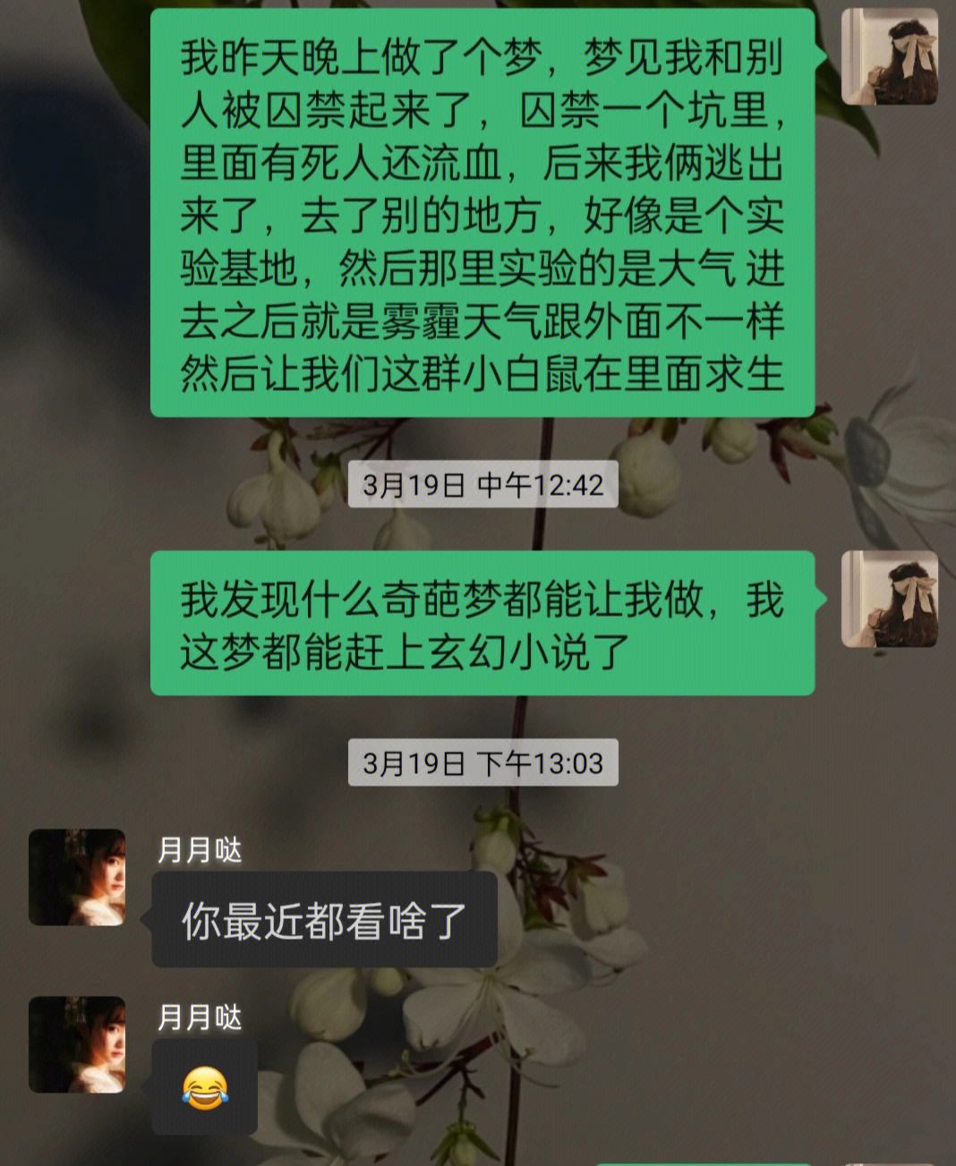 梦见何别人聊天记录(梦见老公跟别人聊天记录)